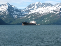 Oil Tanker with Escort on Prince William Sound